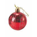Set 10 Palle di Natale Ø5 cm in Plastica Rosso