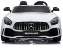 Macchina Elettrica per Bambini 2 Posti 24V con Licenza Mercedes GTR AMG Bianca