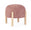 Tabouret Dalia Ø 45x38 cm en Bouclé Rose Antique