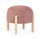Tabouret Dalia Ø 45x38 cm en Bouclé Rose Antique