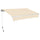 Store à Barre Carrée 200x250 cm Tissu Polyester Uni Beige