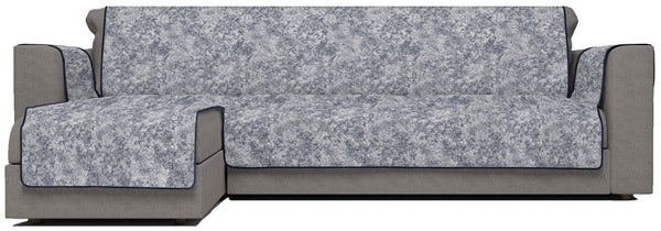 acquista Housse de canapé avec péninsule gauche en polyester et coton bleu foncé Différentes tailles