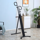 Vertical Climber Altezza Regolabile 100x60x175-195 cm con Monitor LCD in Acciaio e ABS Nero