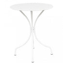 Tavolo Bristol Ø60x71h cm in Acciaio Bianco