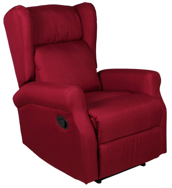 Fauteuil Relax Manuel en Tissu Bordeaux Vandi online