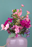 Set 2 Bouquet Artificiali Legato con Helleborus H 52 cm