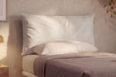 Letto Singolo con Rete Rivestita Similpelle Bianco Tessis Testata Soft Varie Misure