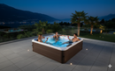 Vasca Idromassaggio da Esterno Spa Riscaldata 160x160x65 cm 6 Posti Wi-Fi Tribeca Smart