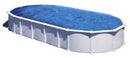 Piscina Ovale Fuori Terra 915x470xh132 cm in Acciaio e PVC Gre Haiti