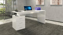 Scrivania 3 Cassetti 160x60x75 cm New Selina Bianco Lucido  