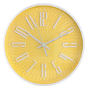Orologio da Parete Ø30 cm in Plastica Giallo