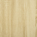 Mobiletto Multiuso 2 Ante 70x39x70 cm con Ruote in Legno