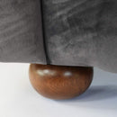 Divano 2 Posti 170x81x77 cm in Tessuto Grigio