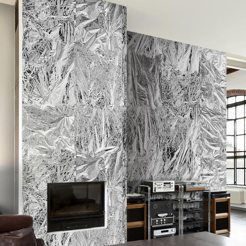 Fotomurale - Nuvola Argento 50X1000 cm Carta da Parato Erroi