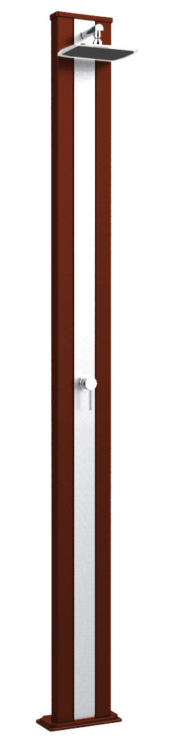 Douche De Jardin Solaire Extérieure 30L Mélangeur Arkema Spring S Bande Inox Doré Van Gogh prezzo
