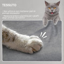 Poltrona Reclinabile Elettrica con Telecomando 80x83x104 cm in Tessuto Effetto Velluto Grigio   