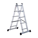 Mini Ponteggio Trabattello Scala 130x70x140 cm in Alluminio Portata max 150 Kg 