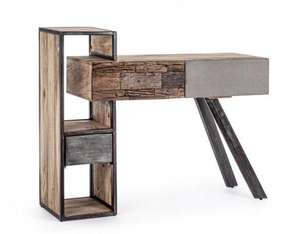 Console Manchester 118x35x95 cm en acier et bois acquista
