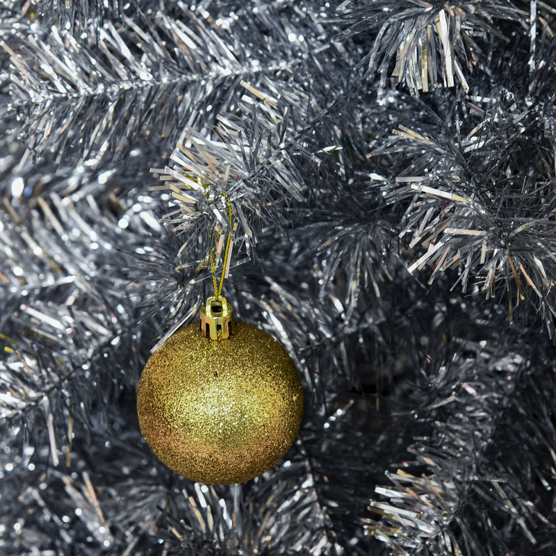 Albero di Natale Artificiale 210 cm 818 Rami Argento