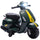 Moto Elettrica per Bambini con Licenza Ufficiale Piaggio Vespa 6V con Rotelle e Luci Verde Scuro