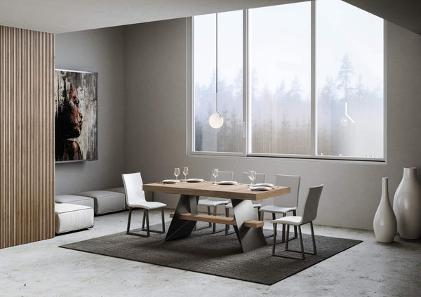 Tavolo Allungabile 160-420x90x77 cm Baita Quercia Naturale online