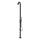 Douche de jardin 228,9x18x25 cm avec douchette Sined Bosa et lave-pieds Noir satiné