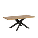 Tavolo Fisso 200x90 cm Versalux Rovere Scortecciato Gambe Antracite      