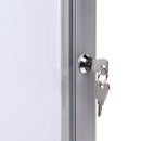 Bacheca con Apertura a Battente 96,1x100,4x2,3 cm in Alluminio Silver