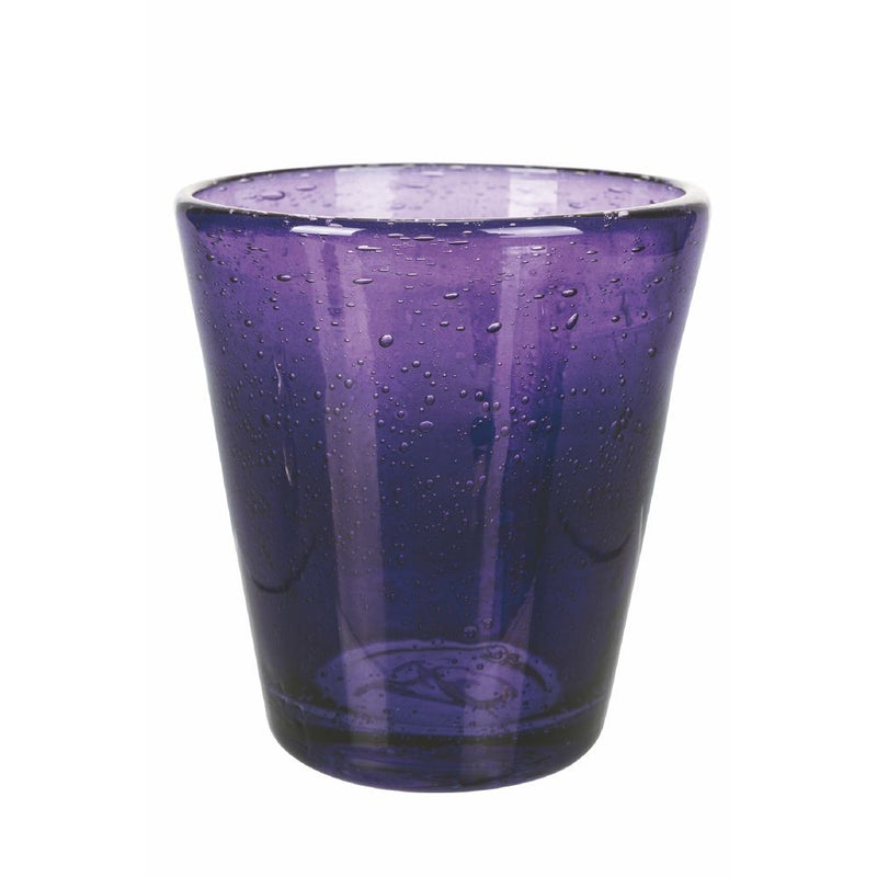 Set 6 Bicchieri Acqua Cancun Provence in Vetro VdE Tivoli 1996 Viola