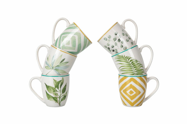 online Set de 24 Tasses à Café 90 ml en Porcelaine VdE Tivoli 1996 Oriental Botanique