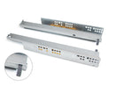 Guide a Scomparsa Silver per Cassetti ad Estrazione Totale P450 Zincato Bianco Acciaio Emuca