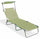Bain de soleil de jardin en aluminium vert Soriani Vieste