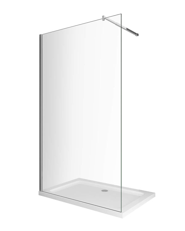 acquista Paroi de Douche à l'italienne en Cristal Transparent 8mm H200cm Différentes Tailles
