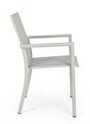 Set 4 Sedie da Giardino 56,2x60x88h cm con Braccioli Konnor Rastin