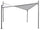 Tonnelle Papillon Acier 4x4m Kraus Otto Tissu Polyester Blanc