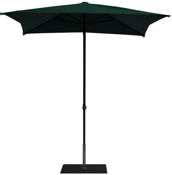 acquista Ombrellone da Giardino 2x2 m Palo Ø38 mm in Alluminio Effetto Legno Tessuto Poliestere Trend Wood Verde