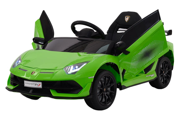 Macchina Elettrica per Bambini 12V con Licenza Lamborghini Aventador SVJ Small Verde acquista
