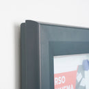 Bacheca da Esterno con Apertura a Ribalta 190,5x106,7x4,7 cm in Alluminio con Led Grigio Antracite