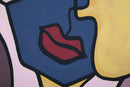 Stampa Dipinta Double Face 60x3x90 cm in Legno e Tessuto