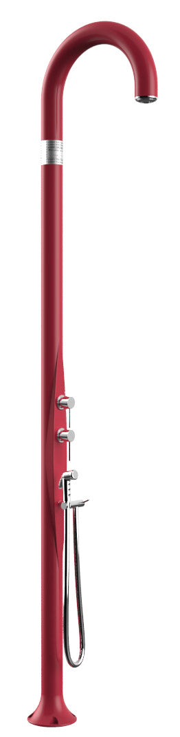 acquista Doccia da Esterno Giardino Miscelatore Deviatore e Doccetta Mobile Arkema Funny Yin Cherry