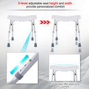 Sedia da Doccia Antiscivolo Altezza Regolabile 3 Livelli  Mini-Comfy