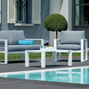 Set da Giardino in Alluminio Vorghini Fortaleza Grigio