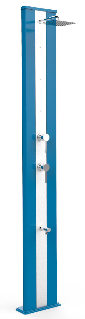 prezzo Doccia da Giardino Miscelatore Nebulizzatore e Lavapiedi Arkema Dada S Fascia Inox Blu