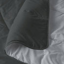 Piumino Invernale in Microfibra 200gr Doubleface Ardesia/Platino Varie Misure