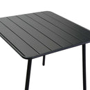 Tavolo da Giardino 80x80xh72 cm in Metallo Rovigo Antracite