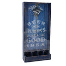 Apribottiglie Rettangolare 19x38,5x7,5 cm in Legno Blu