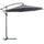 Parasol de jardin en acier décentralisé Ø3m Gris