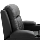 Poltrona Relax Massaggiante Riscaldante in Similpelle Nera