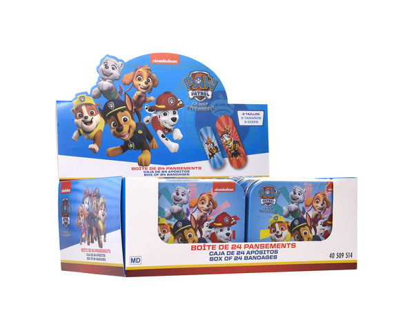 prezzo Set 12 Box per Bambini con 24 Cerotti Ciascuno 2 Misure in Metallo Paw Patrol