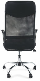 Sedia Poltrona Direzionale in Tessuto da Ufficio Soriani Nera